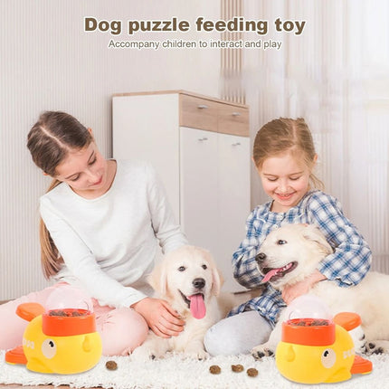 Little Yellow Duck Pet Food Leakage Device Press Rotate Dog Boredom Relief Toy
