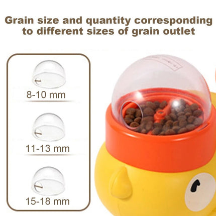 Little Yellow Duck Pet Food Leakage Device Press Rotate Dog Boredom Relief Toy