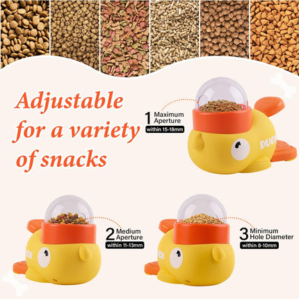 Little Yellow Duck Pet Food Leakage Device Press Rotate Dog Boredom Relief Toy
