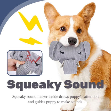 Dog Sniffing Toy Elephant Shaped Interactive Food Hiding Sound Toy for Dogs