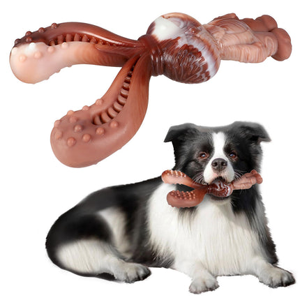 Dog Chew Toy Rabbit Shape Beef Flavour Durable Pet Teeth Cleaning Toy for Puppy