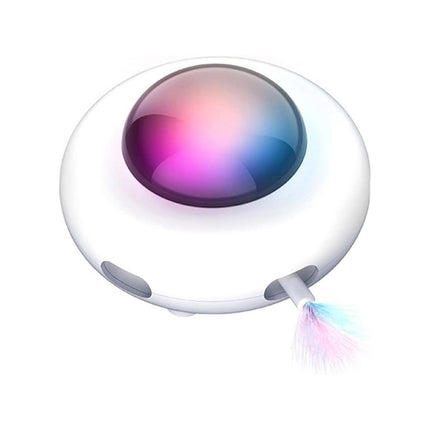 Electric UFO Cat Toy Interactive Teaser Toy for Cats Fun Pet Entertainment