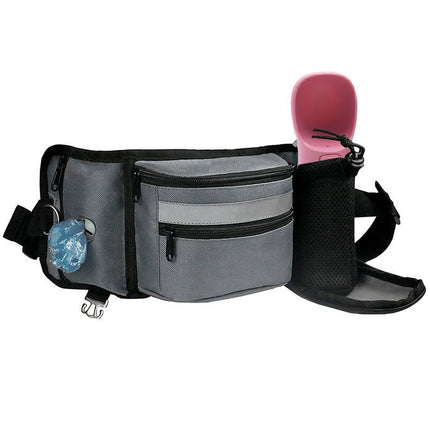 Portable Multi Pocket Pet Training Belt Bag Waterproof Dog Walking Outdoor Use