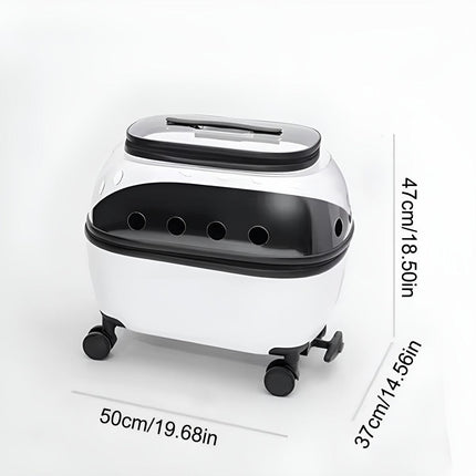 Cat Bag Portable Pet Trolley Carrier Travel Box Out and About Pet Transport Case
