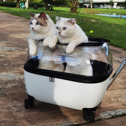 Cat Bag Portable Pet Trolley Carrier Travel Box Out and About Pet Transport Case