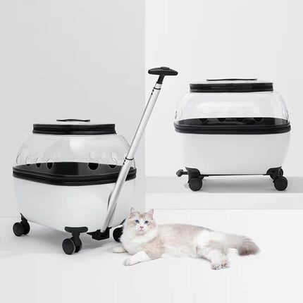 Cat Bag Portable Pet Trolley Carrier Travel Box Out and About Pet Transport Case