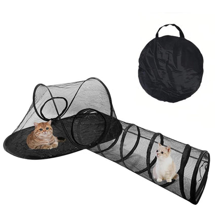 Outdoor Pet Tent Nest Foldable Cat Tunnel Playhouse Portable Shelter for Cats