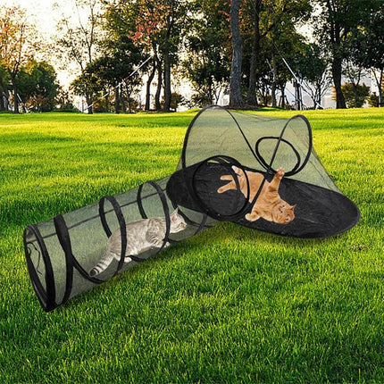 Outdoor Pet Tent Nest Foldable Cat Tunnel Playhouse Portable Shelter for Cats