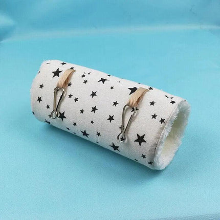 Pet Tunnel Hammock Linen Plush Cotton Cage Hanging Guinea Pig Hamster Warm Sleep - Aimall