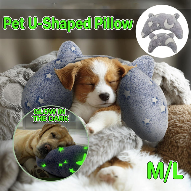 Cervical Vertebrae Protection Pet Pillow U-shaped Dog Backrest Cushion For Sleep
