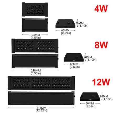 Reptile UVB Lamps Adjustable LED Light for Reptile Tanks Pet Lighting System