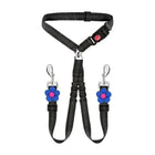 Dog Car Seatbelt Safety Leash Reflective Two Way Bungee Restraint for Walking