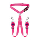 Dog Car Seatbelt Safety Leash Reflective Two Way Bungee Restraint for Walking