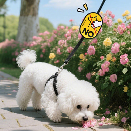 No Touching Dog Warning Tags Velcro Leash Signs 2 Pack