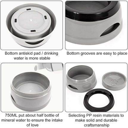 Pet Travel Bowl Car Cup Holder Anti Slip Splash Proof Portable Water Bowl Use