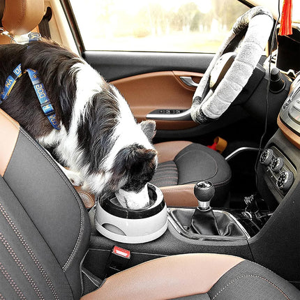 Pet Travel Bowl Car Cup Holder Anti Slip Splash Proof Portable Water Bowl Use