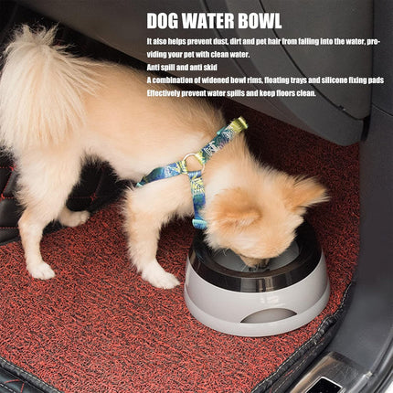 Pet Travel Bowl Car Cup Holder Anti Slip Splash Proof Portable Water Bowl Use