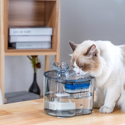 2.2L Automatic Pet Water Fountain Quiet Cat Dog Drinking Dispenser with Filter