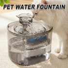 2.2L Automatic Pet Water Fountain Quiet Cat Dog Drinking Dispenser with Filter