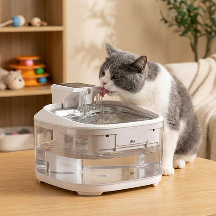 4.5L Wireless Pet Water Fountain Rechargeable Quiet Cat Dog Dispenser Filter