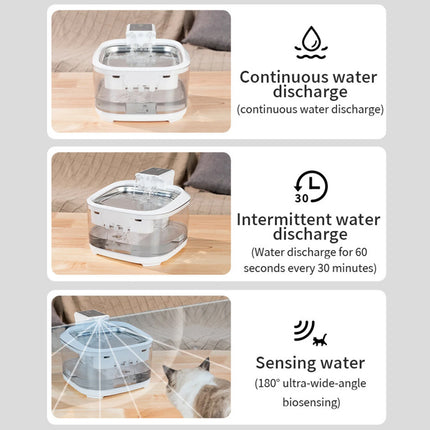4.5L Wireless Pet Water Fountain Rechargeable Quiet Cat Dog Dispenser Filter