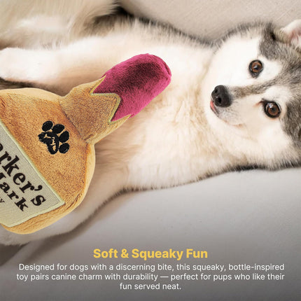 Dog Squeaky Toy Plush Wine Bottle Stuffed Chew Toy Sound Pet Play Supplies Use