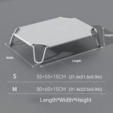 Pet Bed Breathable Summer Dog Cat Bed Elevated Off Ground Camp Sleeping Bed Mat