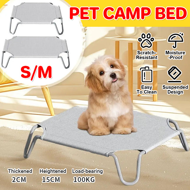 Pet Bed Breathable Summer Dog Cat Bed Elevated Off Ground Camp Sleeping Bed Mat