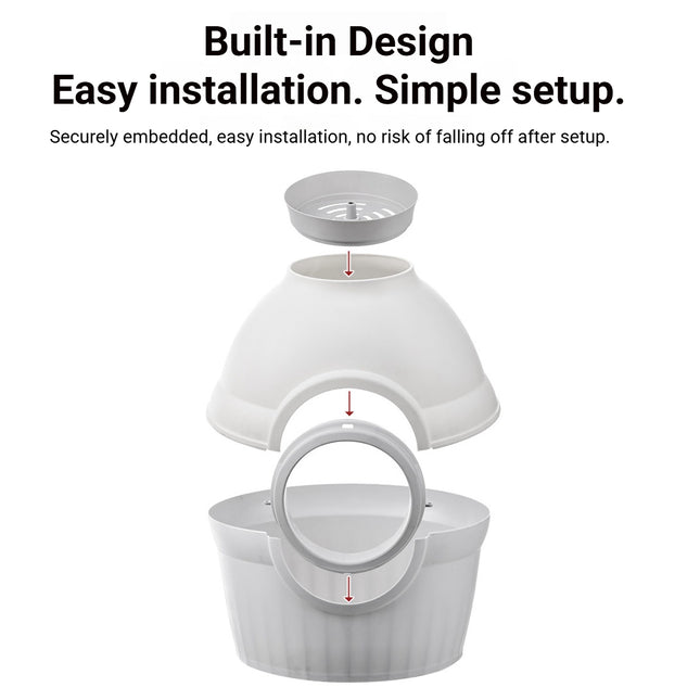 2 in 1 Cat Bed and Litter Box Flower Pot Style for Indoor Pet House Toilet