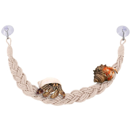 1PC Pet Climbing Gear Suspension Bridge Rope Swing for Reptiles Hermit Crabs