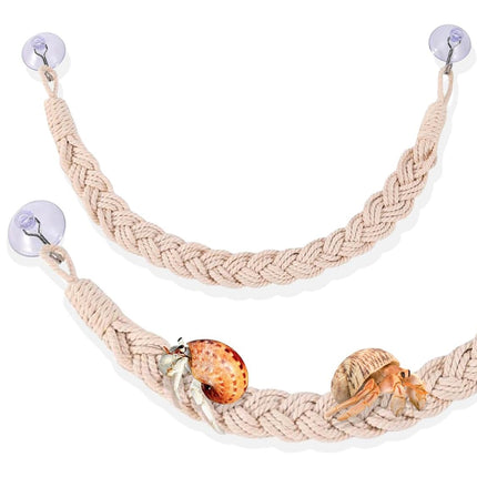 1PC Pet Climbing Gear Suspension Bridge Rope Swing for Reptiles Hermit Crabs