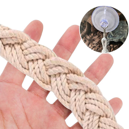 1PC Pet Climbing Gear Suspension Bridge Rope Swing for Reptiles Hermit Crabs