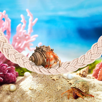 1PC Pet Climbing Gear Suspension Bridge Rope Swing for Reptiles Hermit Crabs