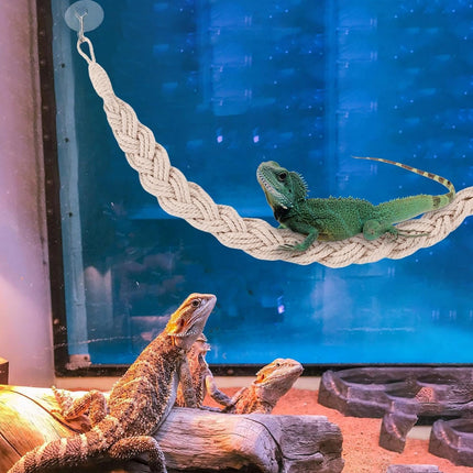 1PC Pet Climbing Gear Suspension Bridge Rope Swing for Reptiles Hermit Crabs