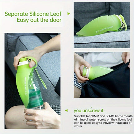 Pet Water Bottle 580ml Portable Outdoor Dog Cat Drinking Cup Travel Feeder
