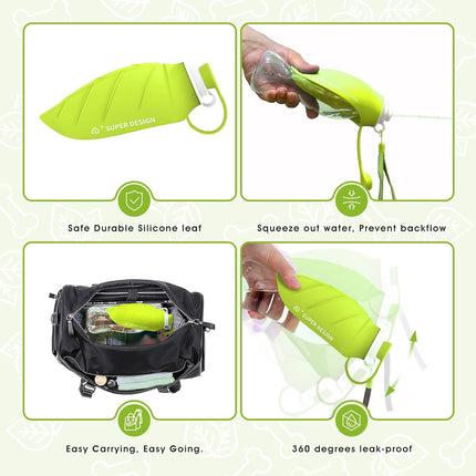 Pet Water Bottle 580ml Portable Outdoor Dog Cat Drinking Cup Travel Feeder