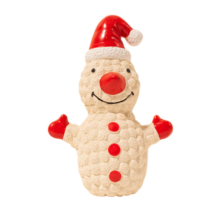 Christmas Dog Toys Set Santa Reindeer Snowman Latex Pet Squeaker Toys Multicolor