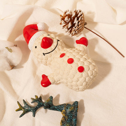 Christmas Dog Toys Set Santa Reindeer Snowman Latex Pet Squeaker Toys Multicolor