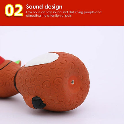 Christmas Dog Toys Set Santa Reindeer Snowman Latex Pet Squeaker Toys Multicolor