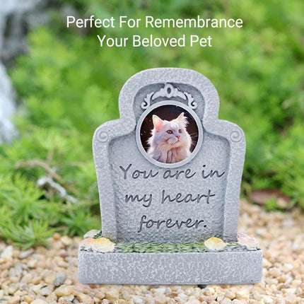 Pet Commemorative Resin Tombstone Cat Dog Funeral Ornament Animal Spirit Tablet