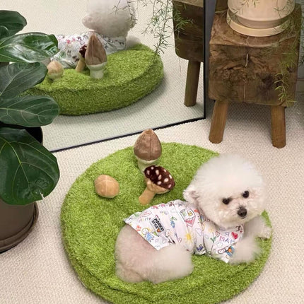 Pet Mat Cat Dog Bed Plush Toy Round Nest Soft Four Seasons Universal Cushion