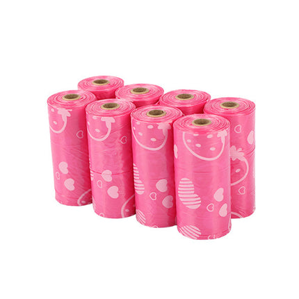 8 Rolls Pet Poop Bag Garbage Bags Biodegradable Leakproof Tear-Resistant Use