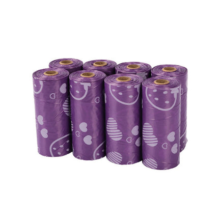 8 Rolls Pet Poop Bag Garbage Bags Biodegradable Leakproof Tear-Resistant Use