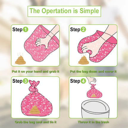 8 Rolls Pet Poop Bag Garbage Bags Biodegradable Leakproof Tear-Resistant Use