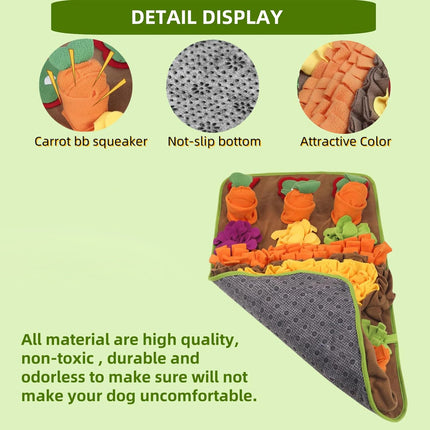 Pet Snuffle Mat Dog Hiding Toy Washable Interactive Puzzle Mat Boredom Relief