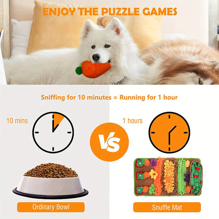 Pet Snuffle Mat Dog Hiding Toy Washable Interactive Puzzle Mat Boredom Relief