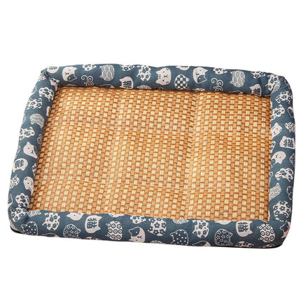 Summer Pet Mat Cooling Kennel Mat Breathable Cat Dog Bed Soft Washable Cushion