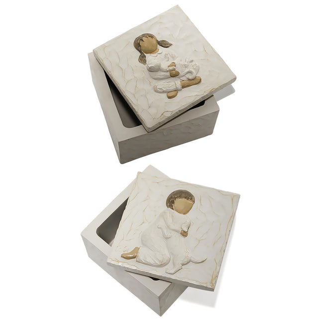Resin Animal Pet Urn For Dogs Cats Moistureproof Memorial Storage For Pet Ashes