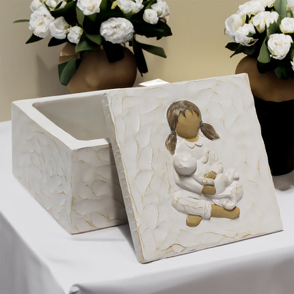 Resin Animal Pet Urn For Dogs Cats Moistureproof Memorial Storage For Pet Ashes