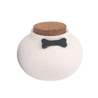 Ceramic Pet Memorial Urn with Cork Lid 2 Colours